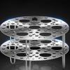 1Pcs Stainless Steel Steamed Egg Rack High Foot Multifunctional Egg Steamer Thickened Durable Steaming Plate Outdoor Tableware