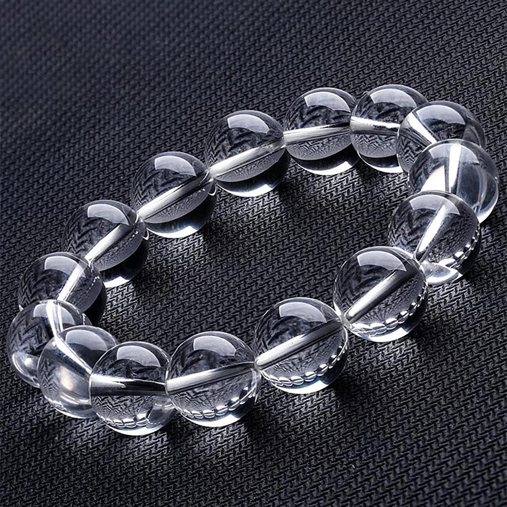 carefully selected natural quartz crystal bracelet with a completely transparent eye crystal April Enhances creativity and brings good and brings good