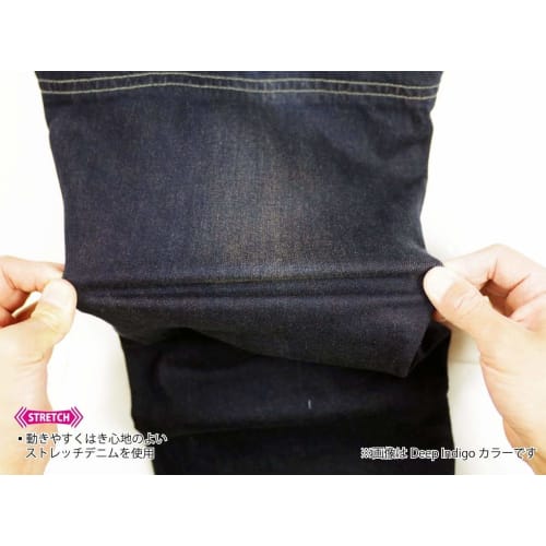 KOMINE Motorcycle Jeans Deep Indigo M WJ-737S Protector for Spring, Summer, and Autumn CE Standard Level 2 Stretch Material