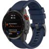 QuickFit Silicone Strap 20mm for Garmin Fenix 5S/6S/7S/8 43mm, Navy Blue