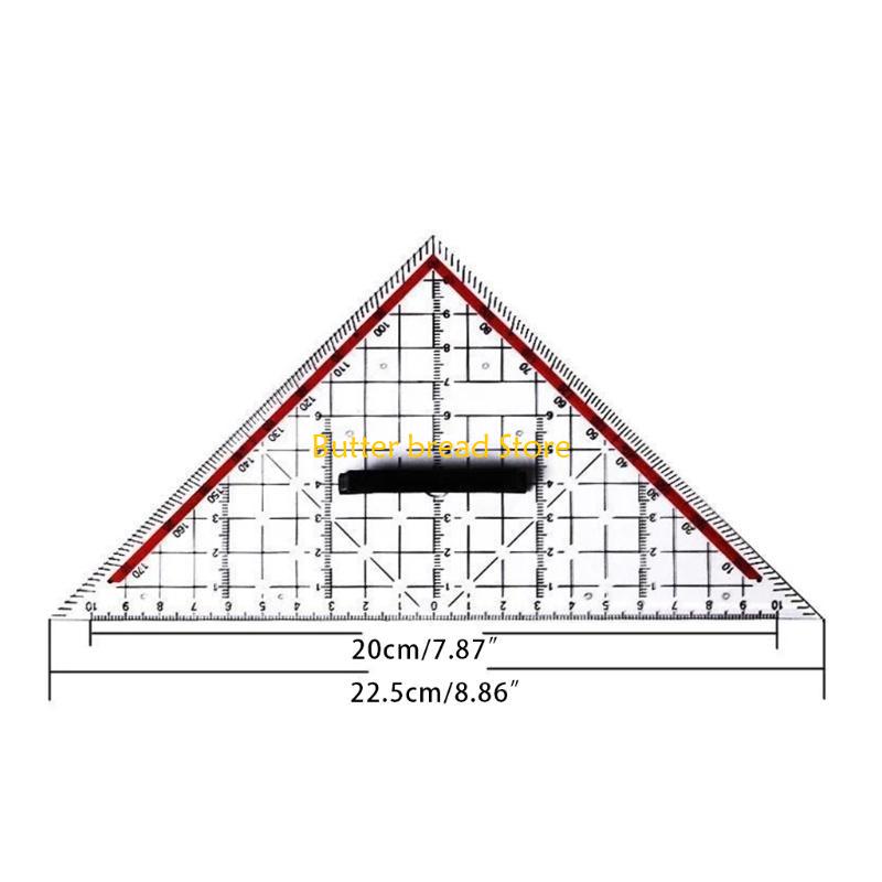 W89C Isosceles Triangle-shaped Stencil Handy Drafting Tool for Architector Cartoonist