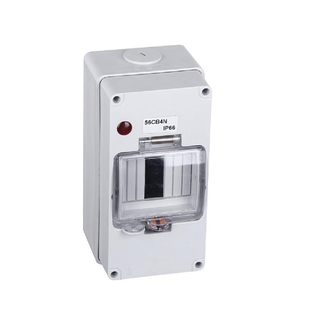 

Водонепроникна 4-полюсна фотоелектрична розподільна коробка Всепогодний корпус IP66 Кришка Автоматичний вимикач білий