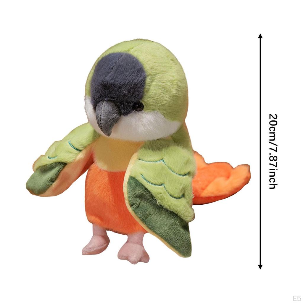 20cm Parrot Hand Puppet, Animal for Preschool Storytelling Events