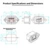 2+6 Pin Configuration 40A 2+6 Connector Female Power Socket