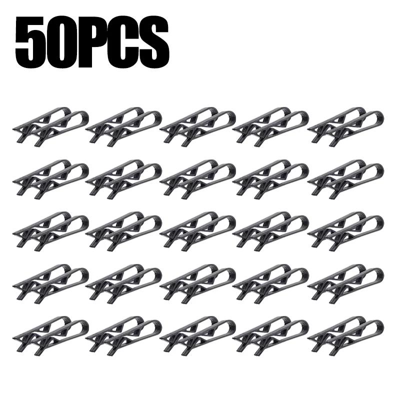 50/2Pcs Waste Bin Fixed Clip Kitchen Snack Bags Sealing Clamp Trash Garbage Bag Clips Anti-Slip Holder Household Storage Tools