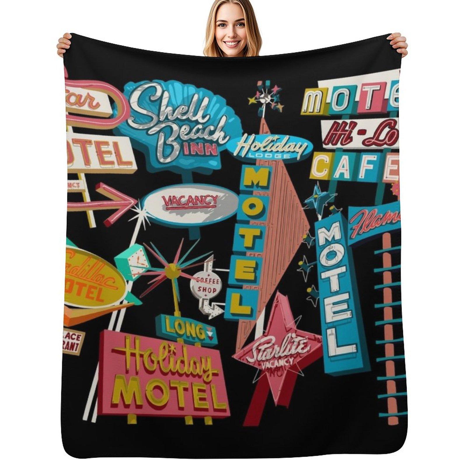Hotel Motel Throw Blanket Soft Home Decor Blanket for Couch Bedroom Size: 75*100cm, Weight: 230 GSM
