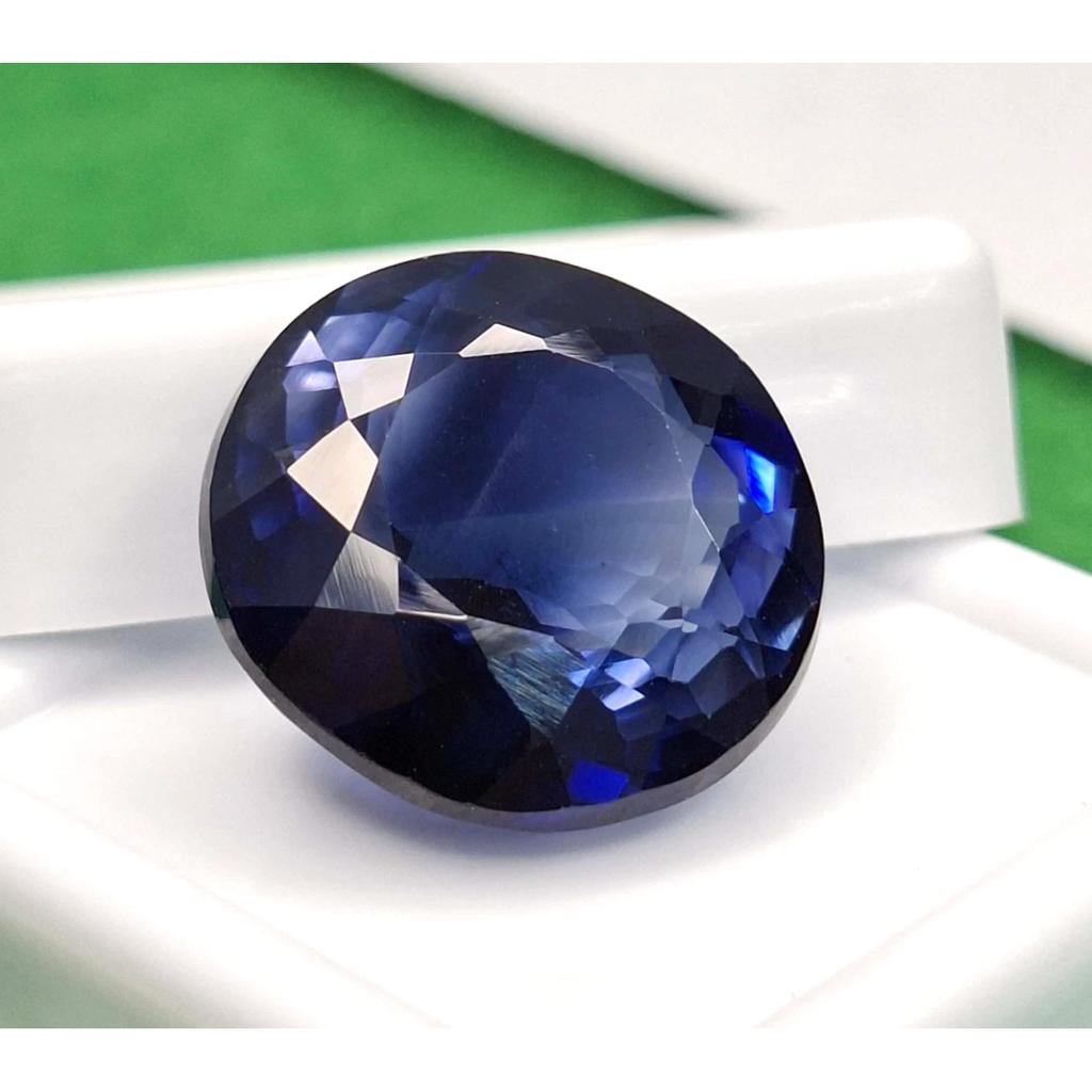 Blue Sapphire Ceylon Natural 20-22 Ct Round Cut Beautiful Certified Gemstone