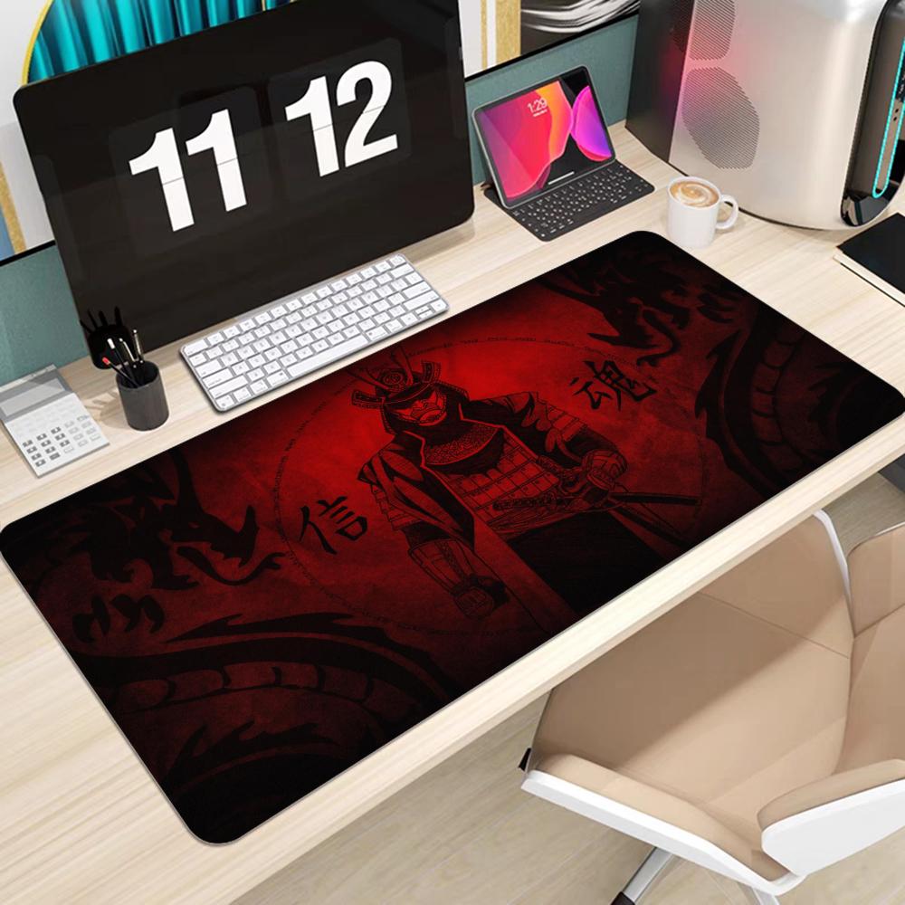 Japanese Samurai Tree Sun Mousepad Animation Office Student Gaming Thickened Large Writing Pad Non-slip Cushion Mouse Pad for Te