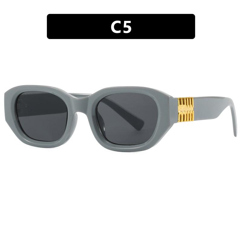 Square Beach Sunglasses Vintage Concave Spice Girls Sunglasses Vacation Sunscreen Sunglasses