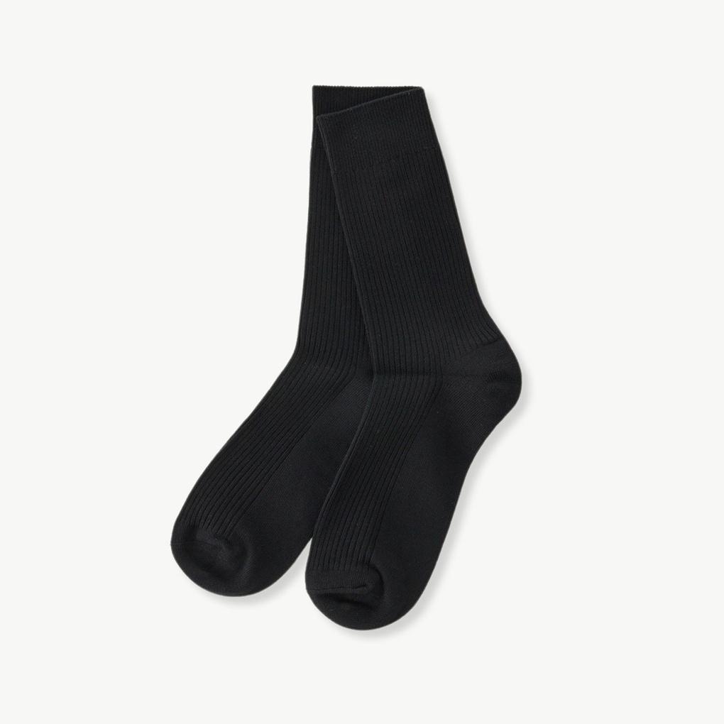 

Formal Solid Golji Regular Socks Black 09WZDSCCSB