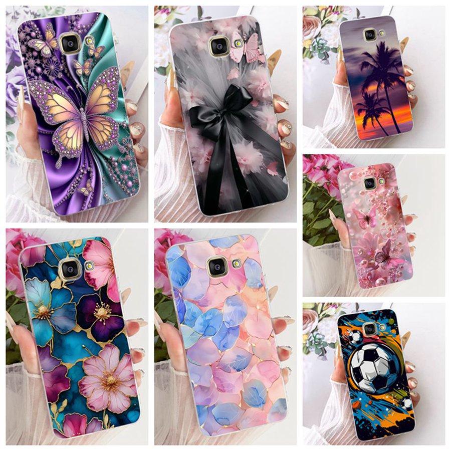 For Samsung A5 2016 2017 Case A520F Cover butterfly Silicone TPU Soft Back Cover Case For SamsungA5 2016 A510F Protective Shell