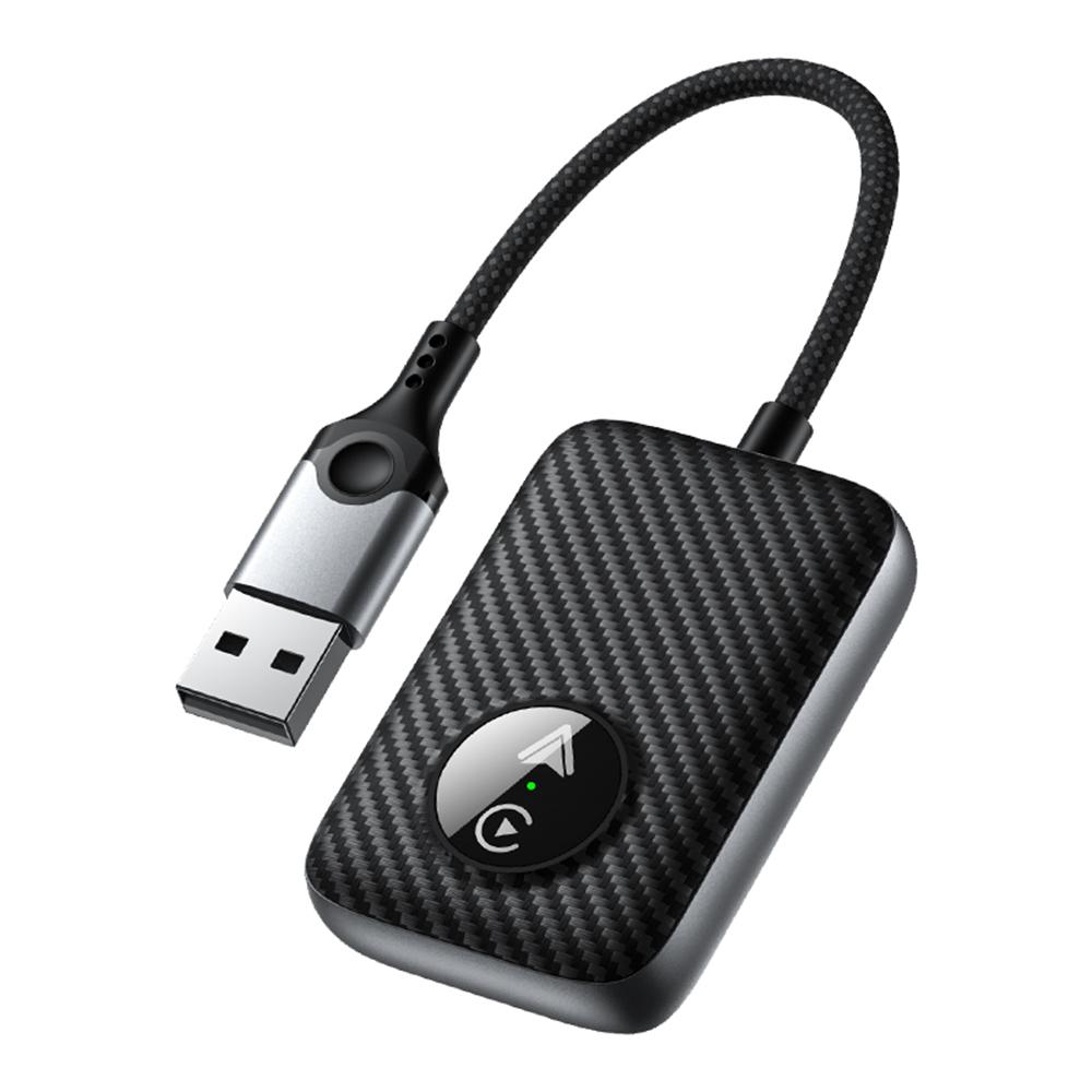 

2 in 1 Wireless CarPlay Android Auto Adapter Cars Upgrade Wired to Wireless CarPlay Dongle Black