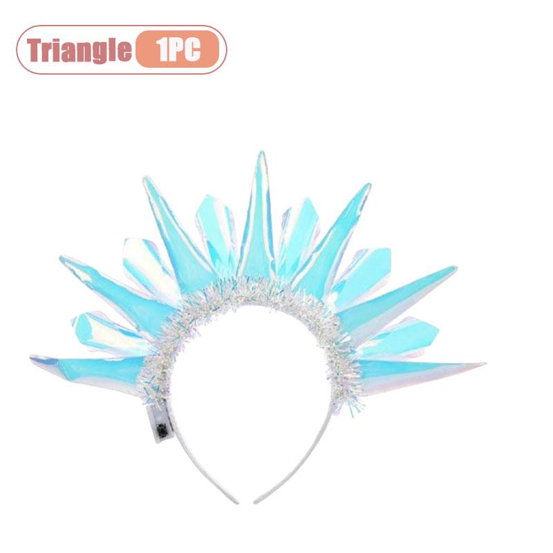 1-20pcs Laser Holographic Glow Headband for Christmas Halloween Party Costume Decoration Accessory Home Celebration
