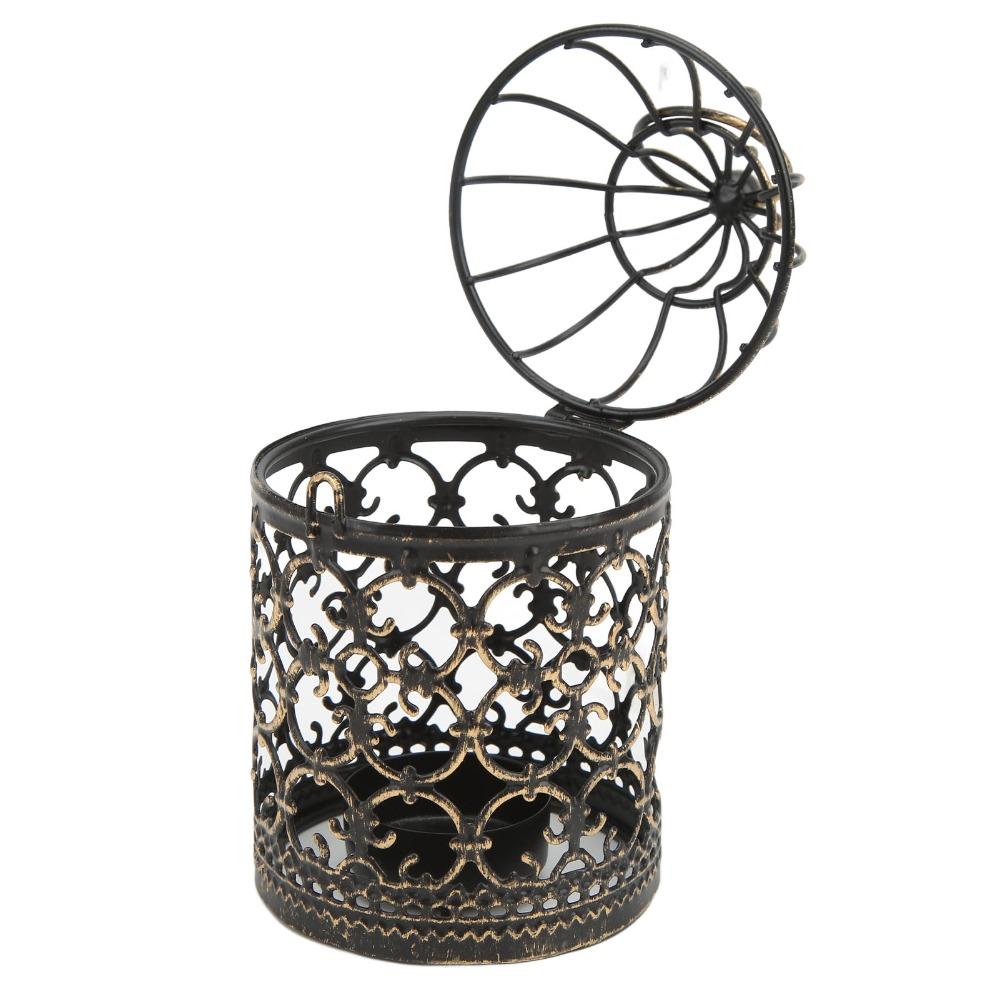 European Retro Vintage Candle Holder Metal Hanging Candle Lantern  Outdoor Terrace