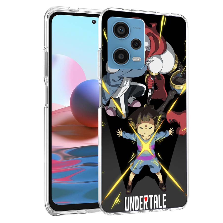 Chapter art Undertale Phone Case For Redmi Note 13 12 14 15 Pro Plus 13R 11 11T 11E 11S 10 Pro 10S 9 9S Cover Cell Clear TPU Cap