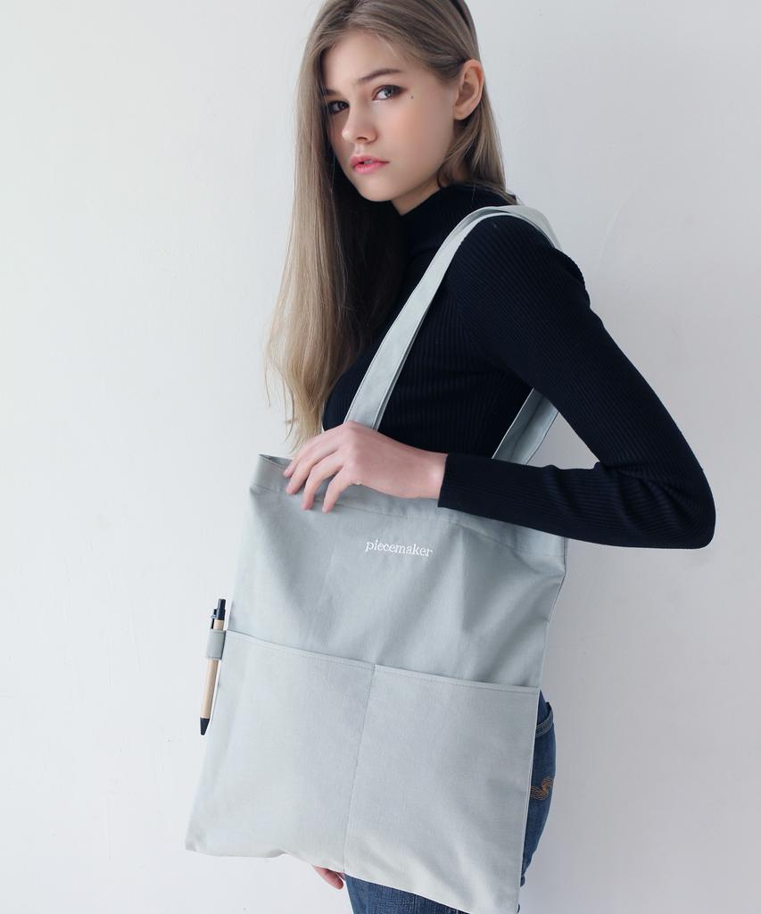 Peace Maker Peach Pocket Bag (Light Gray)