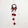 1pcs Christmas Ball Velvet Red Bell Hanging Ornaments Xmas Tree Pendants Christmas Decorations For Home New Year Party Supplies