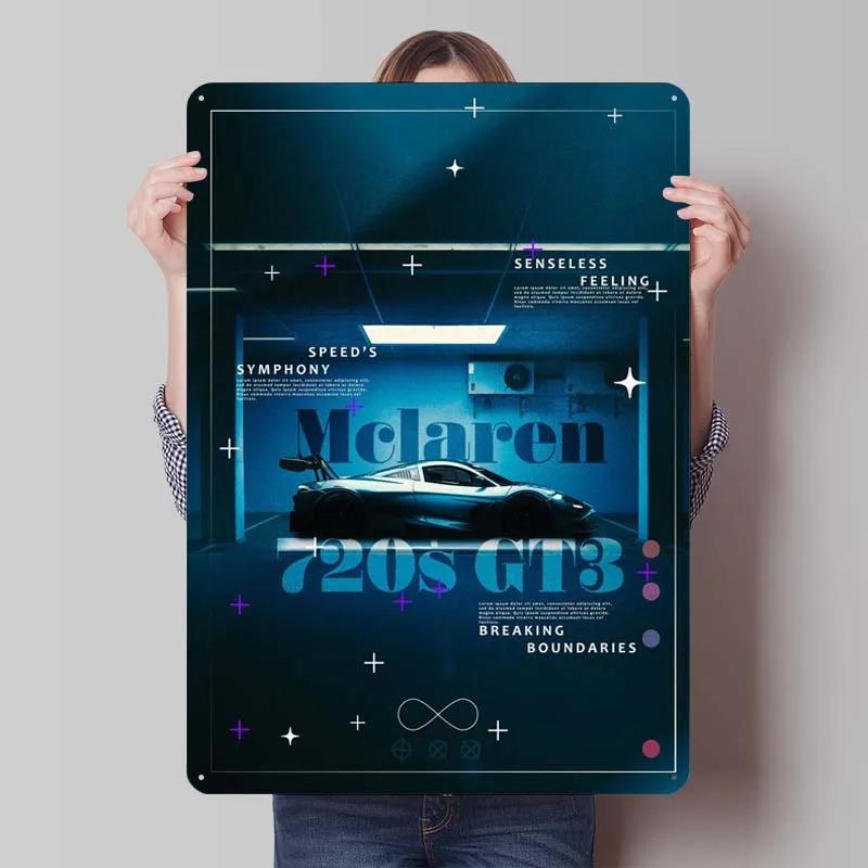 Aston Martins Tinplate Sign Classic Cars Poster Metal Wall Art Mural Retro Metal Sign Plaque for Garage Wall Art Decoration Room