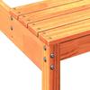 Picnic Table Wax Brown 110 X 134 X 75 Cm Solid Pine Wood