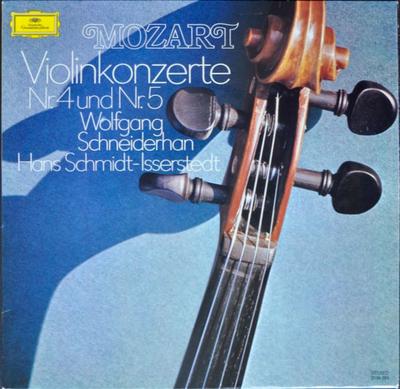 LP Record WOLFGANG AMADEUS MOZART - WOLFGANG  - Violin Concertos No. 4 and No. 5 2538094 Deutsche Grammo Germany Classical Used