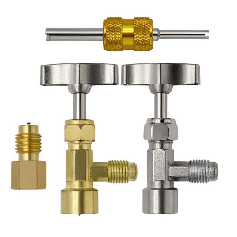 For Car Air Conditioning Refrigerants Open Auto Can Tap Valves Bottle Opener Leakproof Charging Tool for Service Station