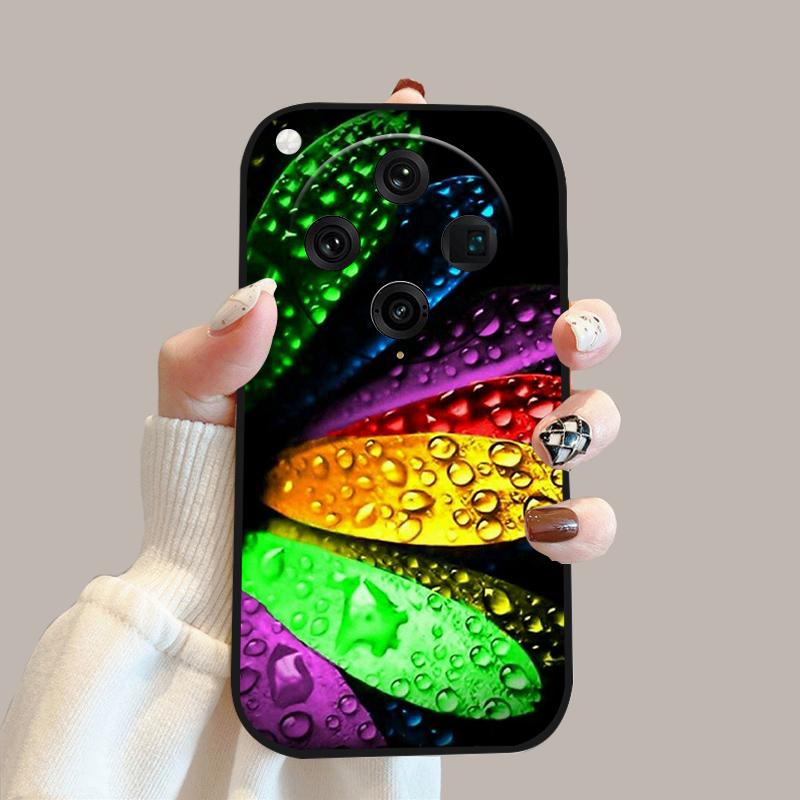 Stylish Phone Case For Oppo Find X8 Pro Coque PKC110 Silicone TPU Soft Cover For Oppo FindX8 5G Phone Shockproof Bumper Fundas