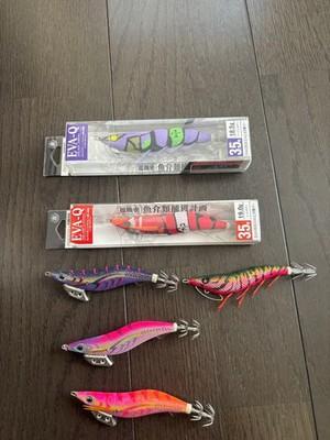 EVA x DRESS EVA-Q Eging Lure Set Evangelion Unit-01 Unit-02 Yamashita Egi-OH