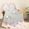 Cute M-MiffyS Kawaii Blanket Soft Throw Blanket for Home Bedroom Bed Sofa Picnic Travel Office Rest Cover Blanket Gift