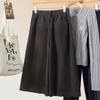 Pantaloni casual scurți pentru femei cu talie elastică și crac lat