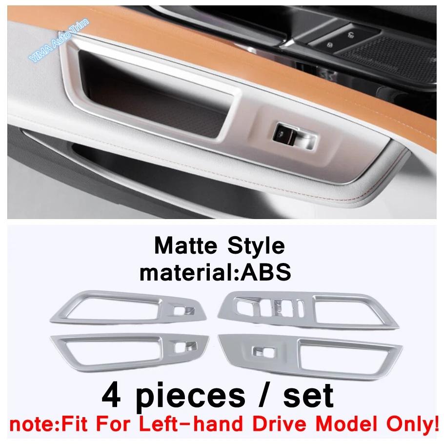 Car Door Handle Holder Window Glass Lift Button Decoration Cover Trim Accessories For VW Volkswagen Atlas / Teramont