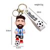 Neuer Stilvoller Lionel Messi Schlüsselanhänger Fußballstar Trikot Schlüsselanhänger Silikon Anhänger Auto Schlüssel Zubehör