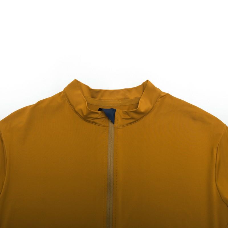 Mens Cycling Jersey With YKK Reverse Tooth Zipper Breathable Quick-Dry Short Sleeve Road Bike Riding