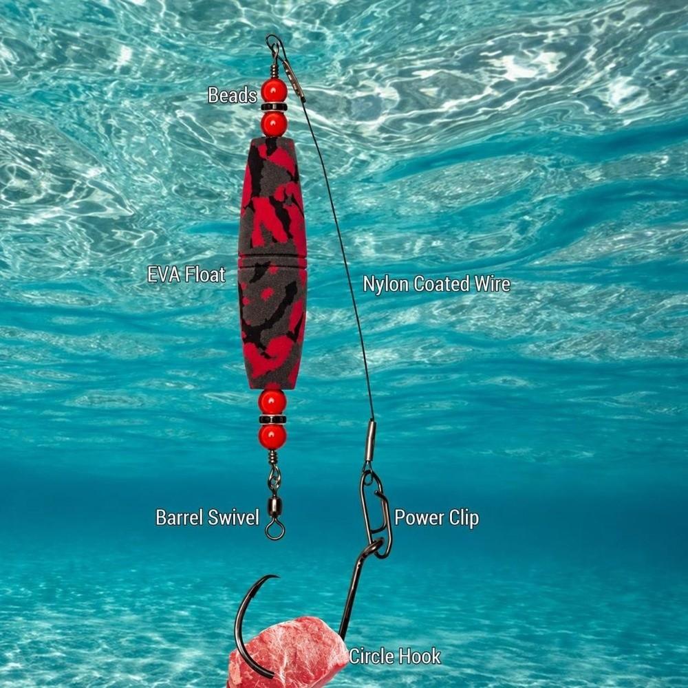 4PCS 2.5 Inch Fishing Bobbers Camouflage Fishing Float Durable Catfish Float Rigs For Anglers