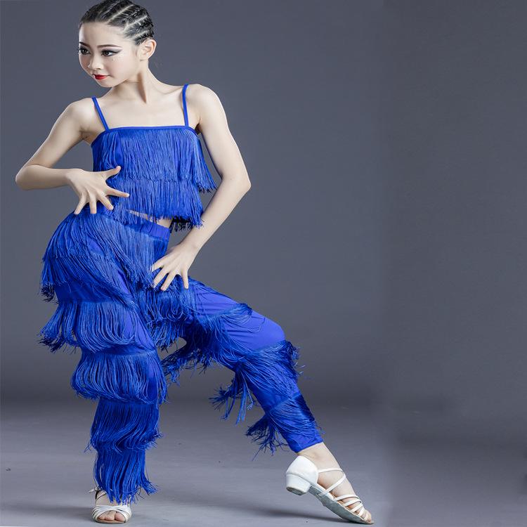 Adult & Children's Latin Dance Fringe Pants for Competition & Practice