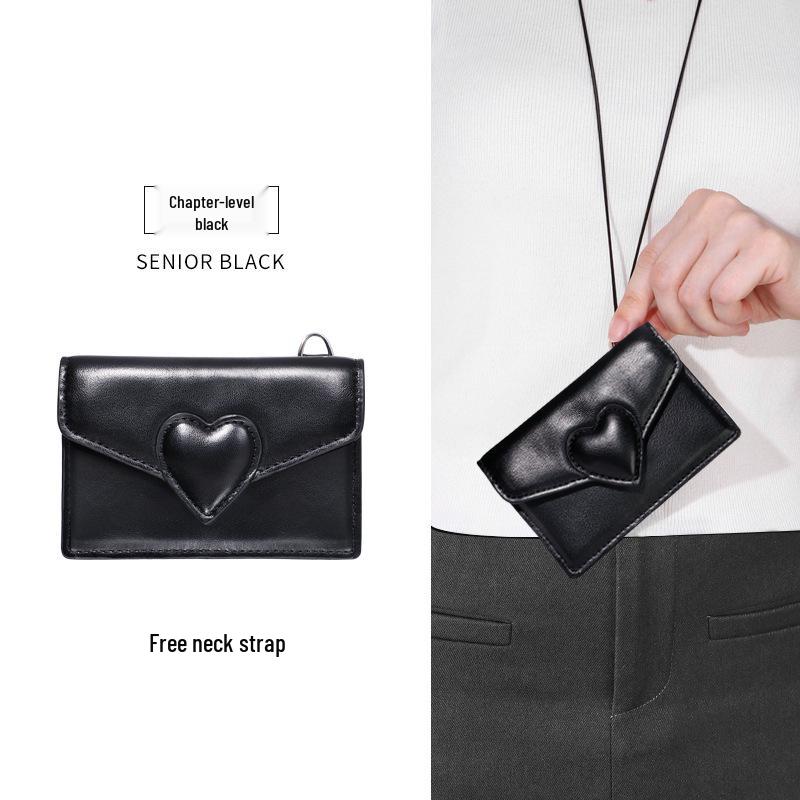 Heart-Shaped Car Key Card Holder for Xiaomi, Tesla, BMW, Xiaopeng, and Zeekr