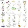 10 30 50Pcs Cute Cartoon Funny Goose Stickers Kawaii Animals Aesthetic Diy Toys Kid Travel Luggage Decal Graffiti Sticker Pack