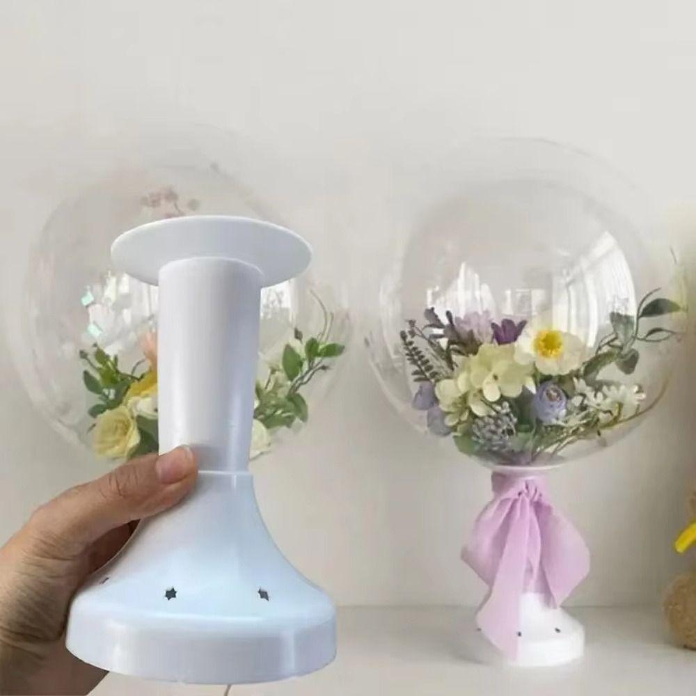 DIY Bouquet Holder Transparent Bobo Balloons Stand  Wedding Birthday Party Decorations