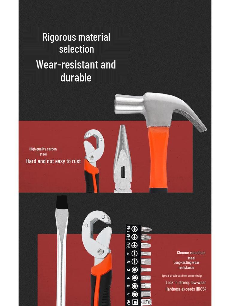 Multifunctional Household Tool Set: Screwdriver, Wrench, Pliers for Electricians & Woodworkers