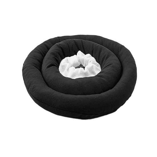 

М який регульований конусний нашийник-бублик для собак з затяжкою. Альтернатива конусу після операції для великих, середніх, маленьких собак та котів. S чорний