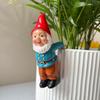 Resin Crafts Dwarf Hanging Flower Pot Cute Climbing Gnome Figurines  Home Decor