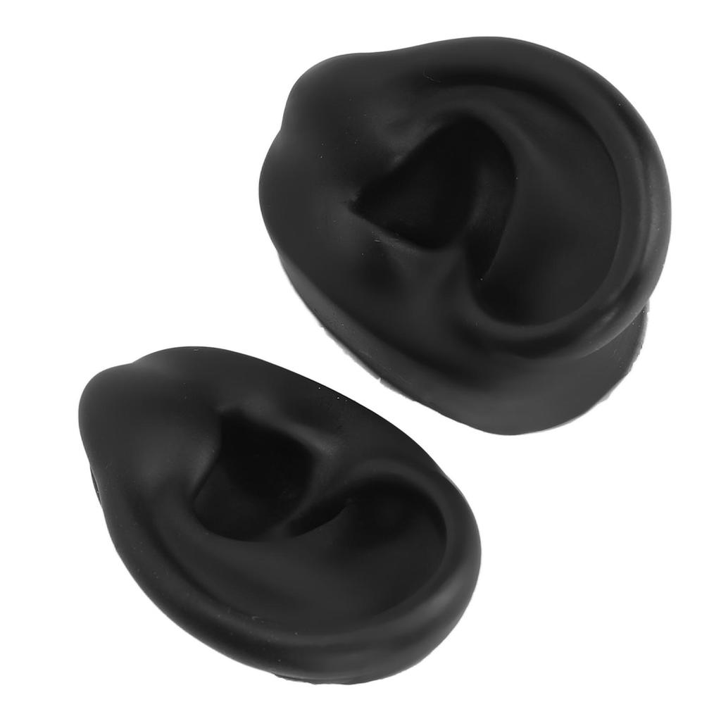 Silicone Ear Model Lifelike Flexible Reusable Left Right Ear Piercing Practice Model for Earrings