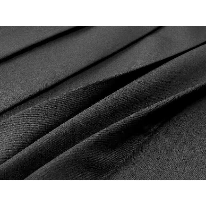 Höst Vinter Hög Midja Vintage Plisserad Allmatch Kjol Dam Enfärgad Elegant Mode A-linje Veckade Kjolar