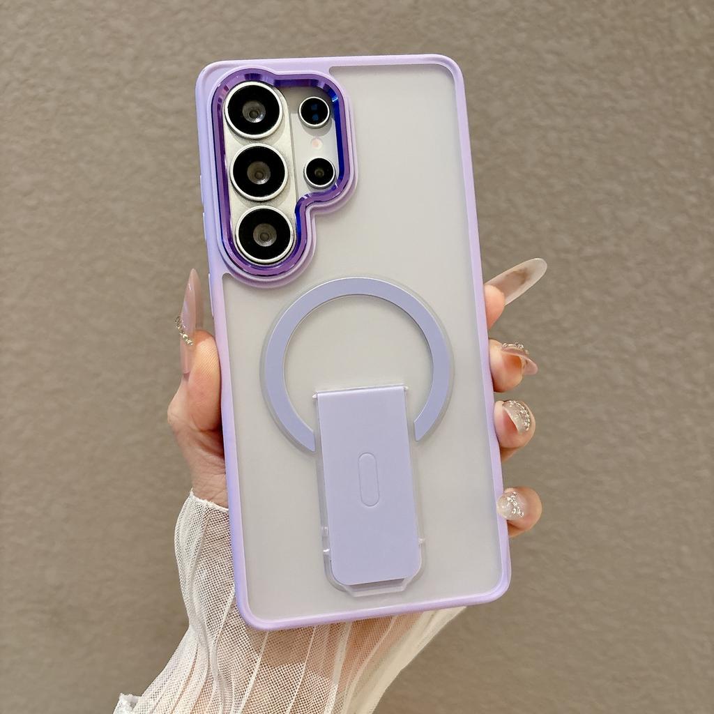 Samsung S26ultra sound bracket matte magnetic mobile phone case s25plus anti-drop simple protective case