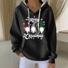Women's Fashion Casual Christmas Angel Print Pullover Long-Sleeve Sweatshirt