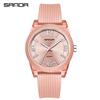 SANDA Top Brand 6277 Transparent Case Children's Quartz Watch Waterproof Night Light Leisure Student Quartz Watch