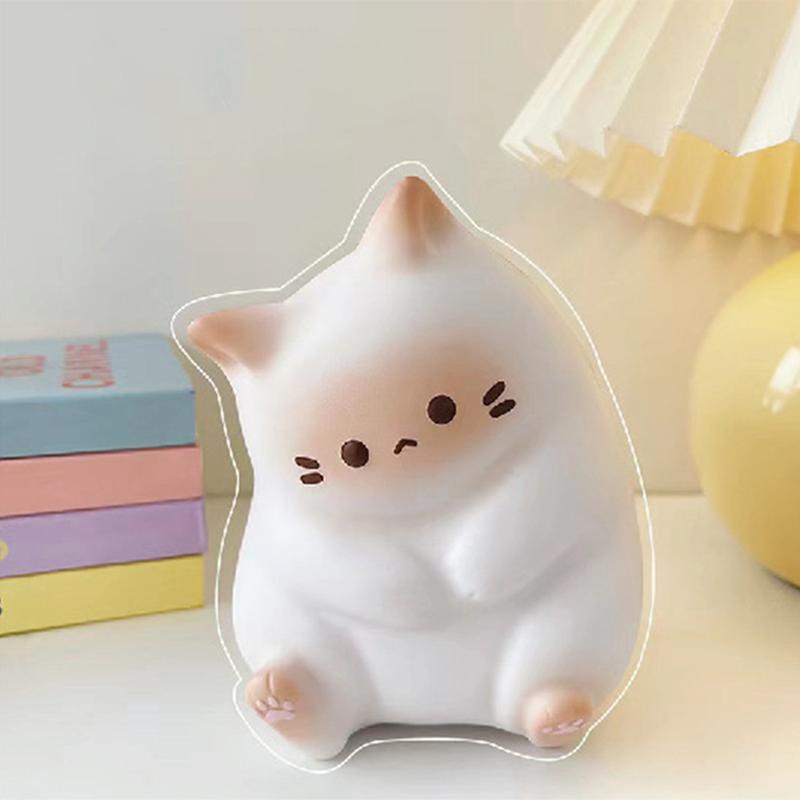 1Pc New Cat Stress Relief Toy Squeeze Antistress Ball Cartoon Table Ornaments