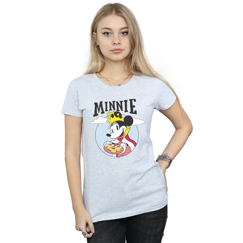 Disney Womens/Ladies Minnie Mouse Queen Cotton T-Shirt