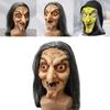 Máscara de Bruxa de Halloween Rosto de Terror em Látex Fantasia Para Decoração de Festa