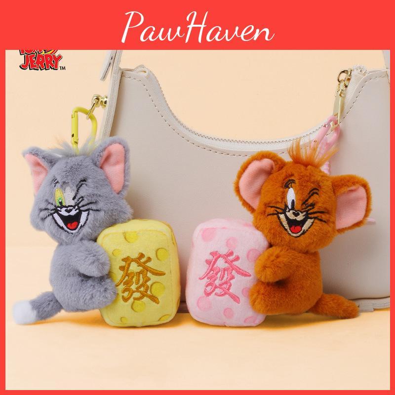And Jerry Tom Cartoon Plush Pendant Soft Short Plush Mobile Accessory Phone