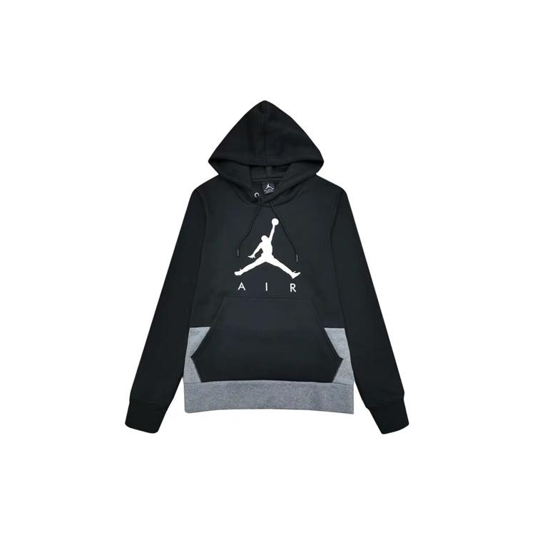 Men s Air Jordan Brand Fleece Hooded Pullover Black BQ1431-010 L